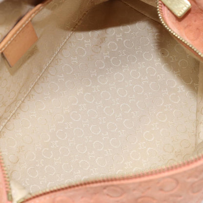 Celine C Macadam Shoulder bag Suede, ORANGE, SUEDE, Shoulder bag