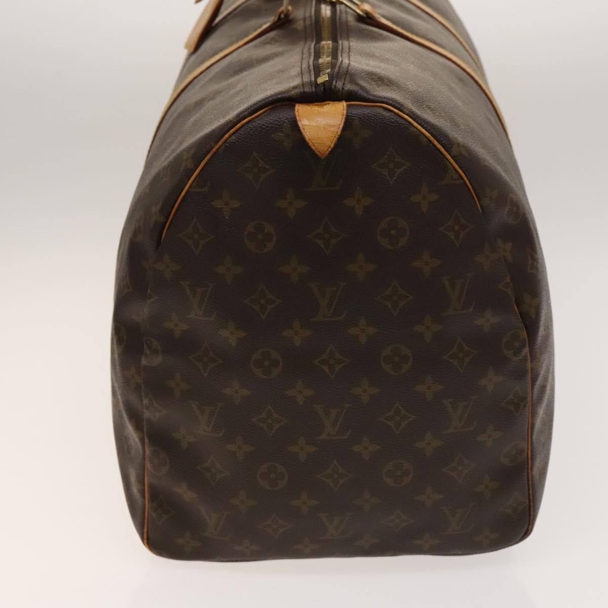 Louis Vuitton Keepall Bag Monogram Canvas, BROWN, CANVAS, Travel bag