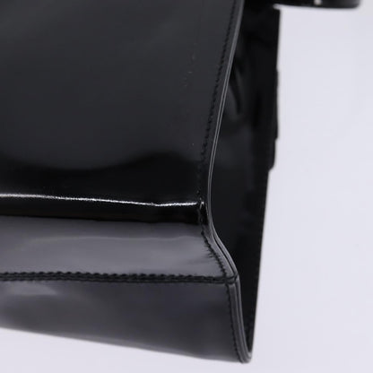 Salvatore Ferragamo Vintage Vara Bow Top Handle Bag Patent Leather, BLACK, PATENT_LEATHER, Handbag