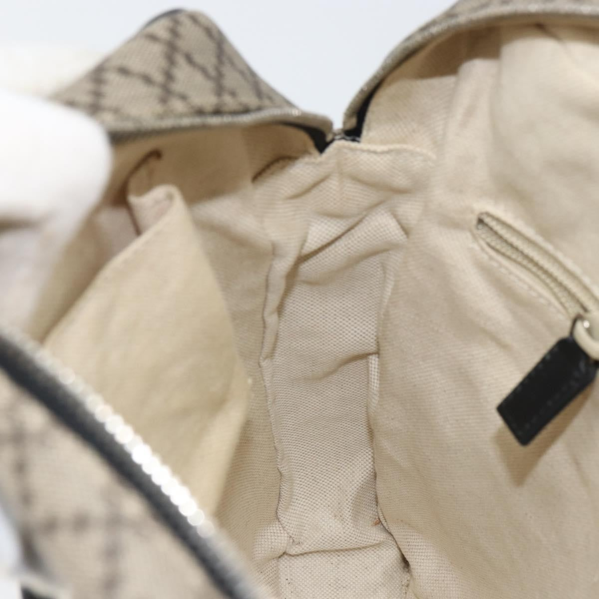 Gucci Snap Messenger Bag Diamante Coated Canvas, BEIGE, PVC, Shoulder bag