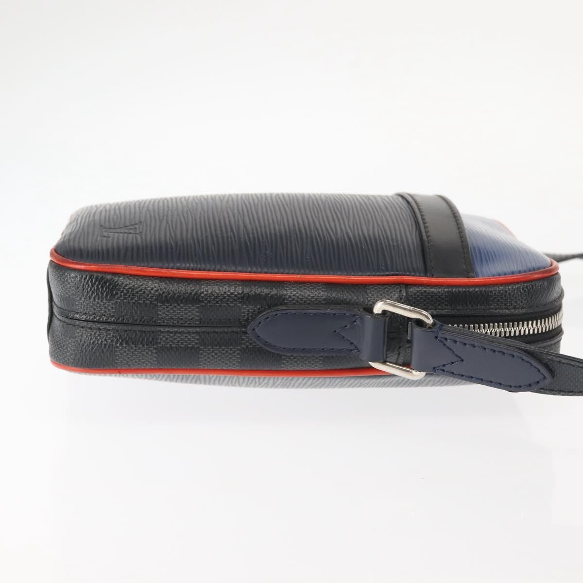 Louis Vuitton Danube Handbag Epi Leather, NAVY, LEATHER, Handbag