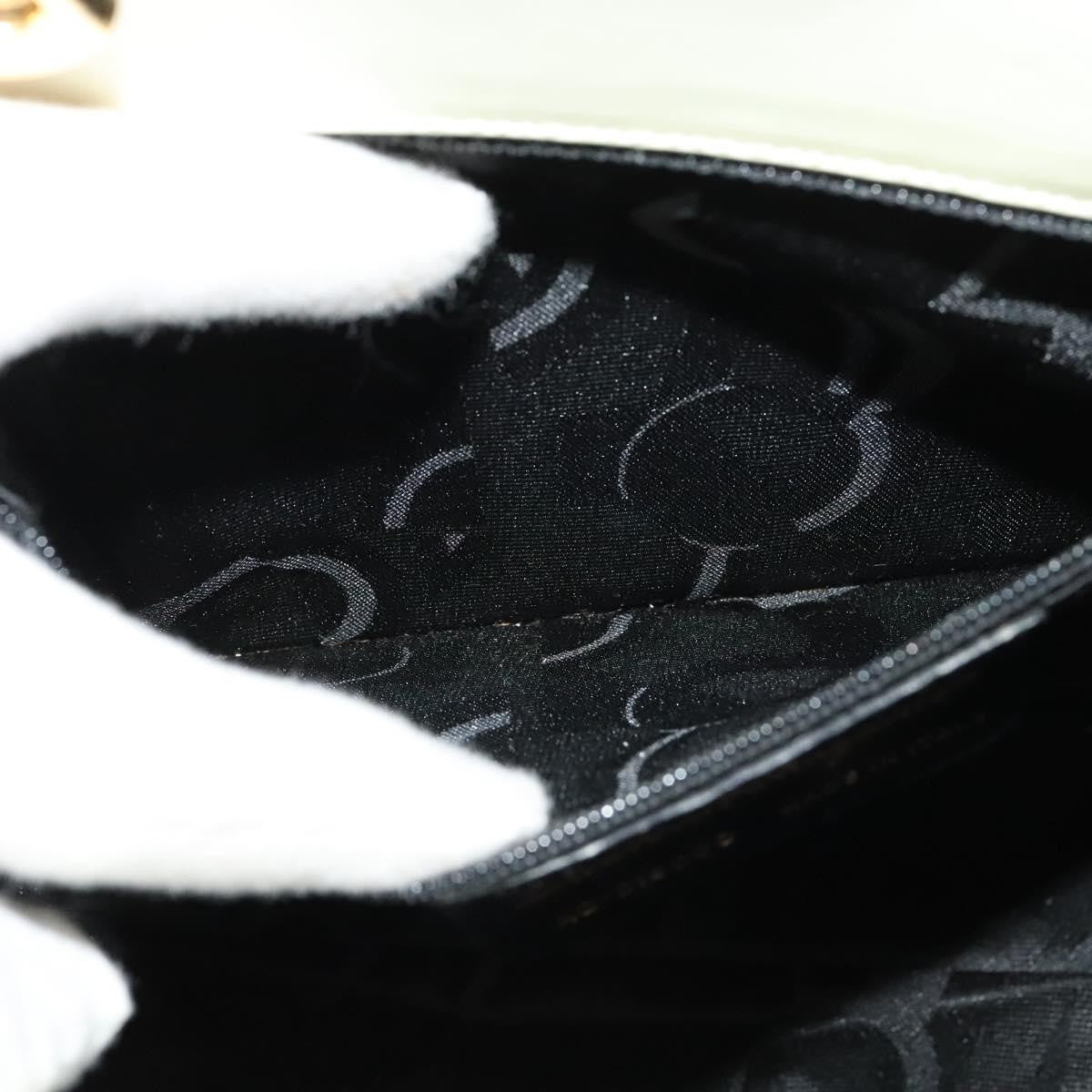 Salvatore Ferragamo Gancini handbag Patent leather, BEIGE, PATENT_LEATHER, Handbag