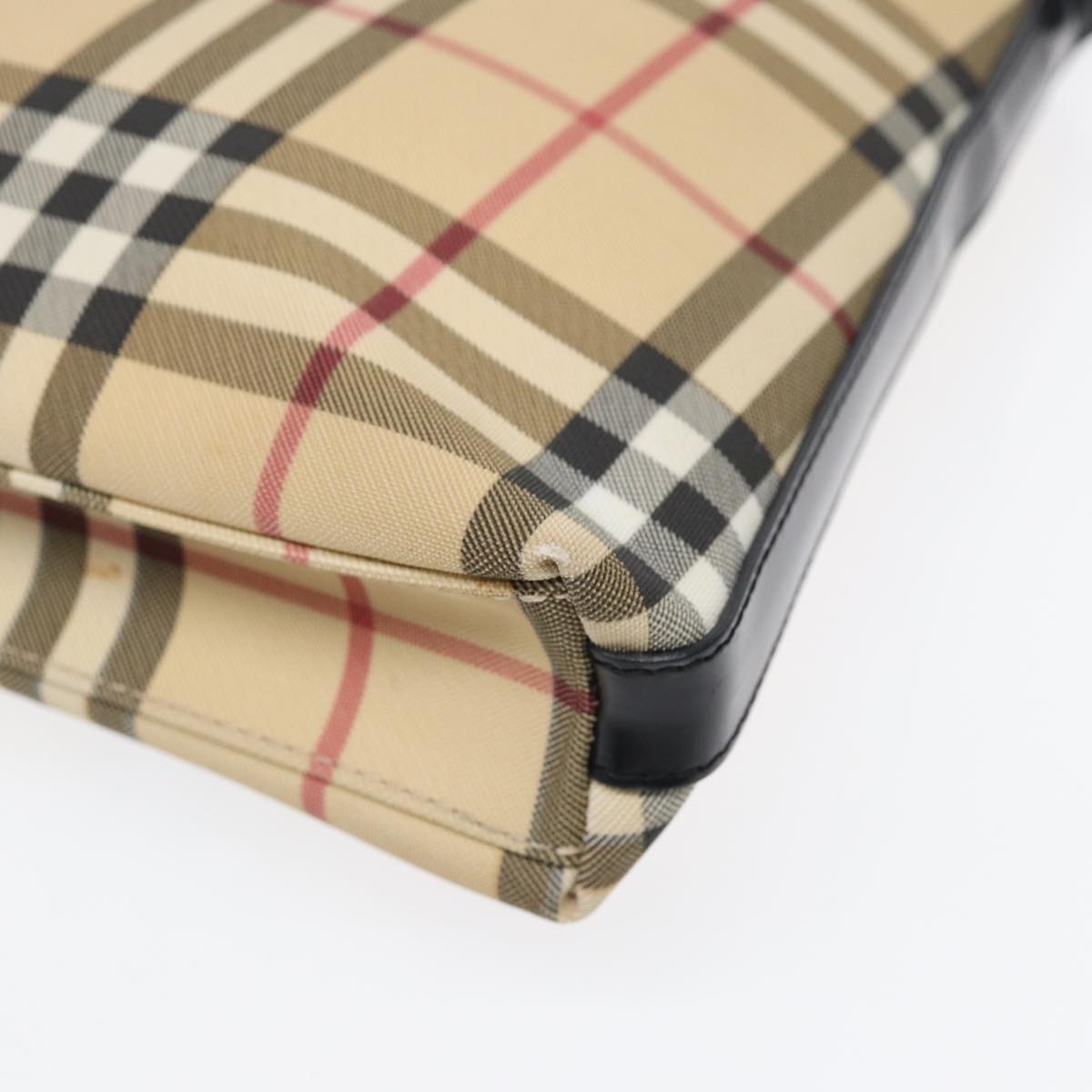 Burberry Shoulder Bag Nova Check Canvas, BEIGE, PVC, Shoulder bag