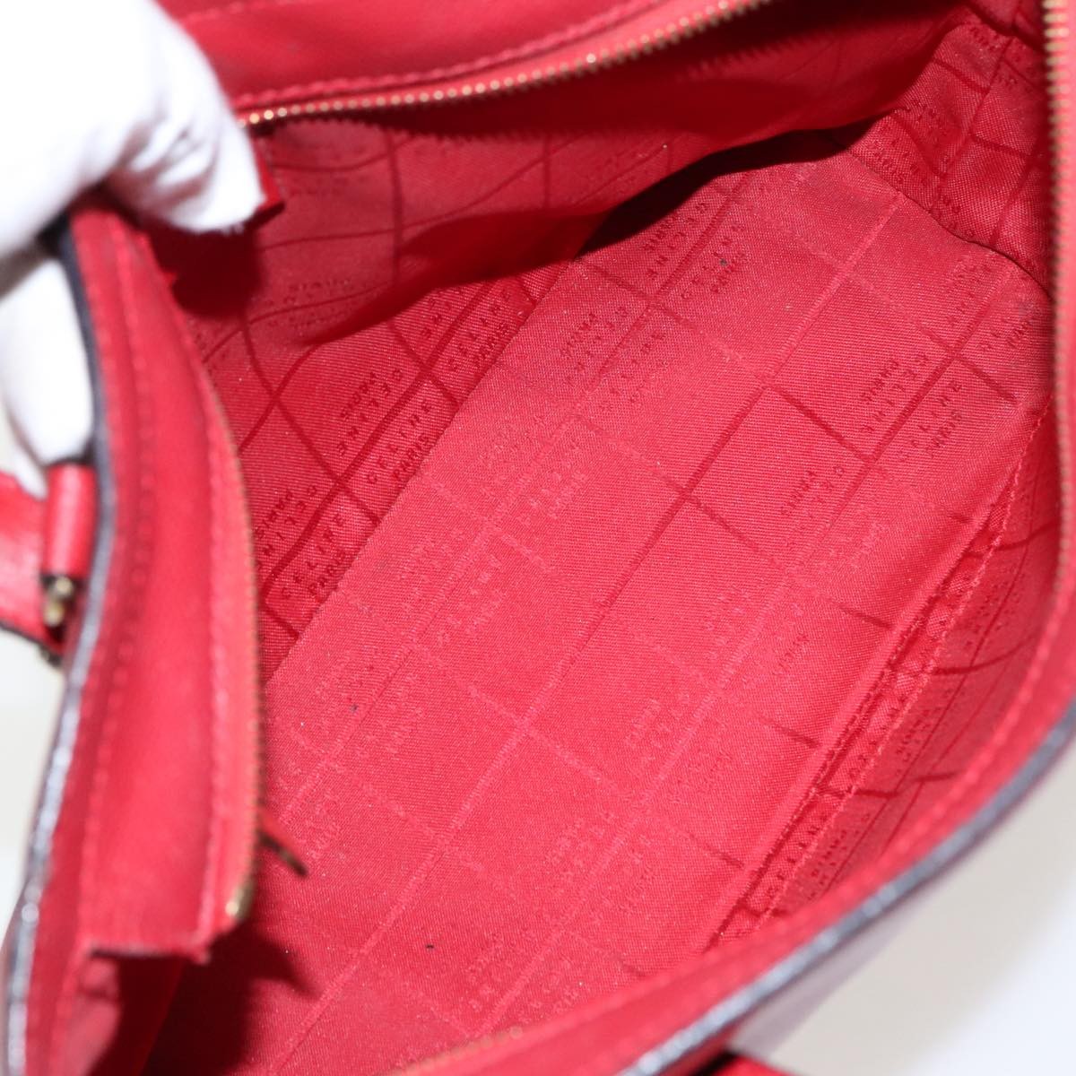 Celine Handbag Leather, RED, LEATHER, Handbag