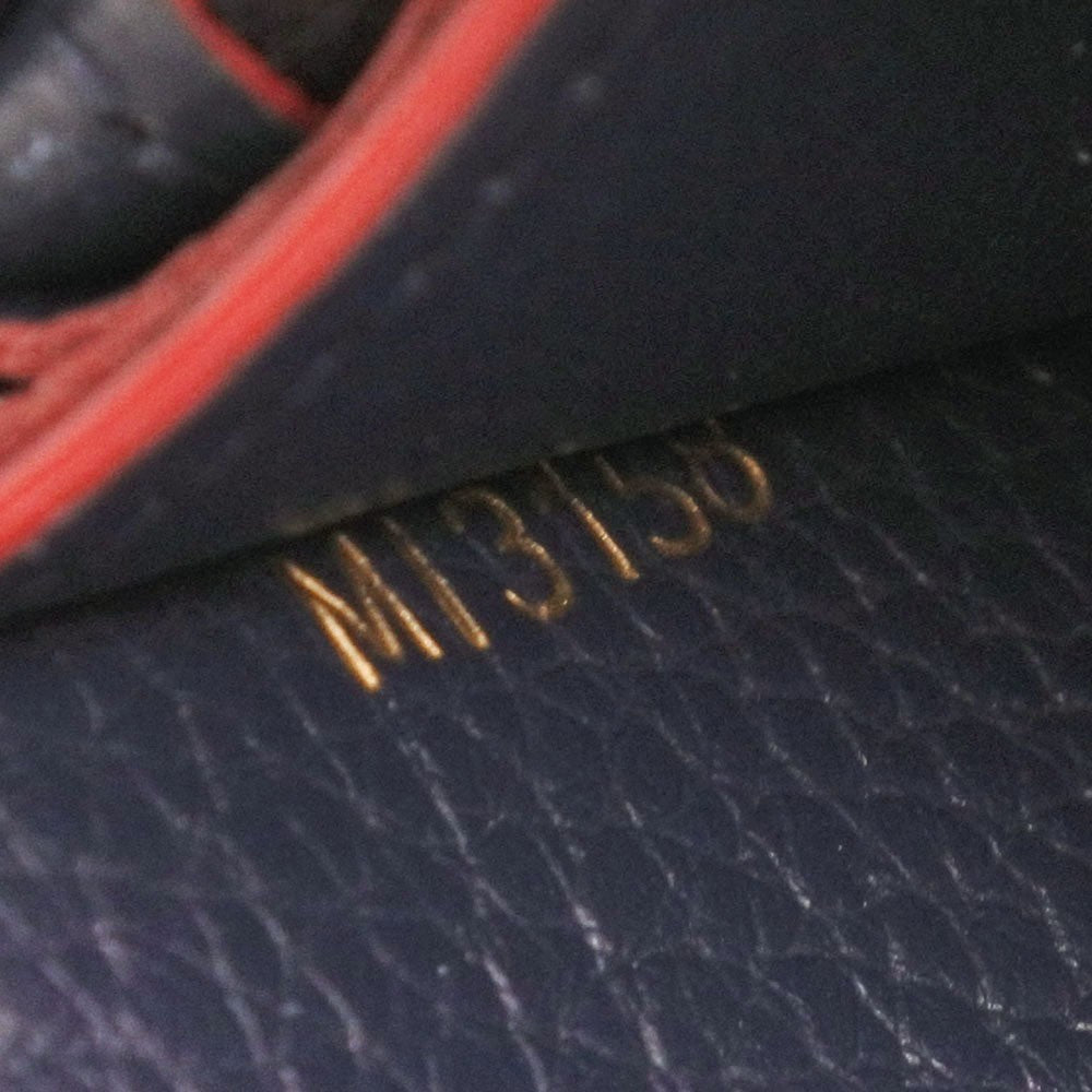 Louis Vuitton Capucines Long Wallet Leather, NAVY, LEATHER, Wallets