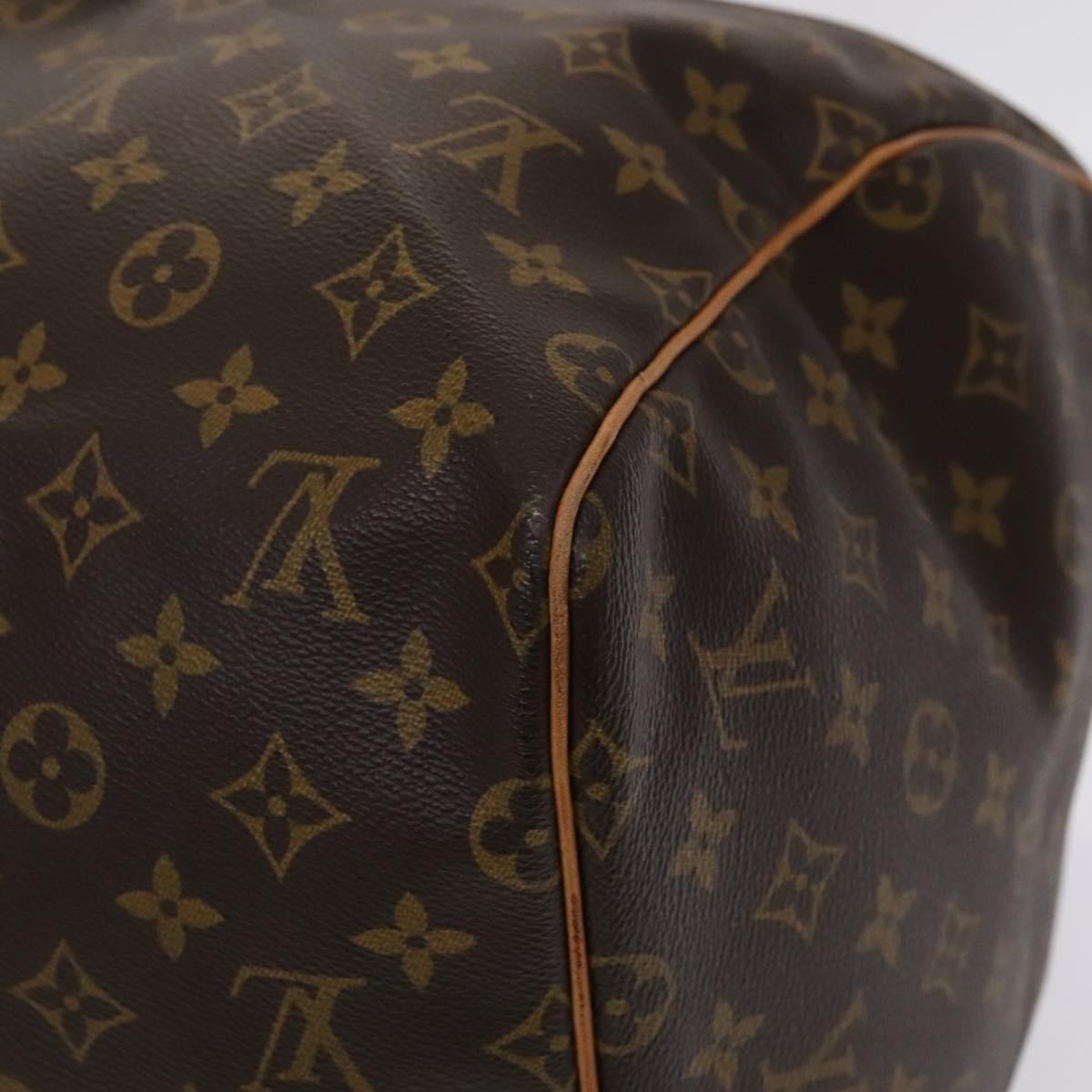 Louis Vuitton Keepall Bag Monogram Canvas, BROWN, CANVAS, Travel bag