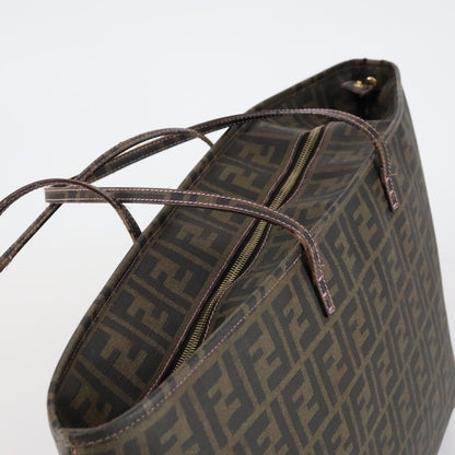 Fendi Roll Tote Zucca Canvas, BLACK, CANVAS, Tote bag