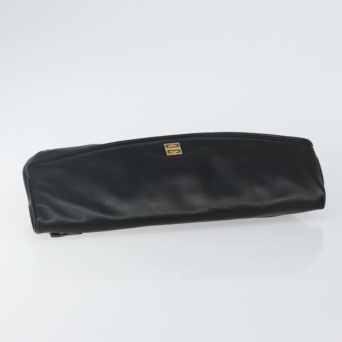 Givenchy 4G pouch Leather, BLACK, LEATHER, Clutche & pouche