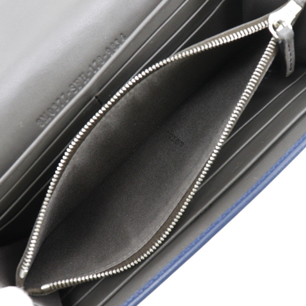 Fendi Peekaboo Wallet Leather, NAVY, LEATHER, Wallets