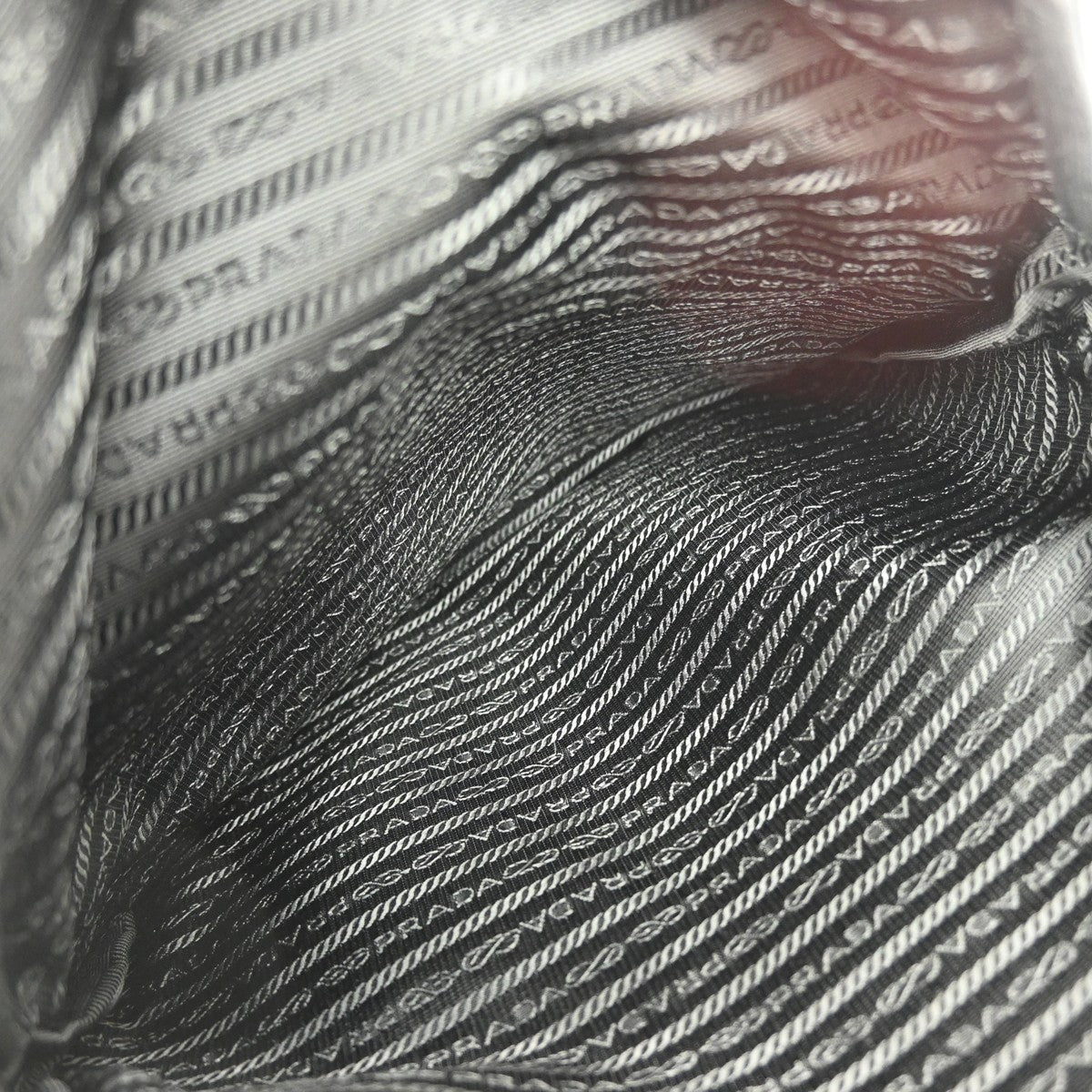 Prada Vintage Backpack Canvas, BLACK, CANVAS, Backpack