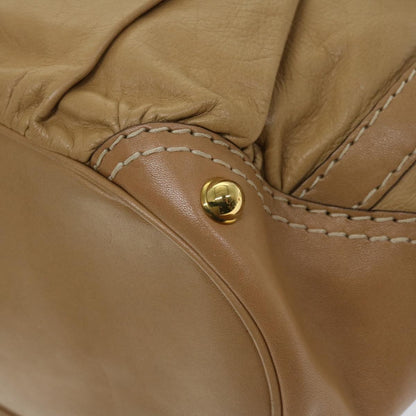 Gucci Vintage Horsebit Shoulder bag Leather, BEIGE, LEATHER, Shoulder bag