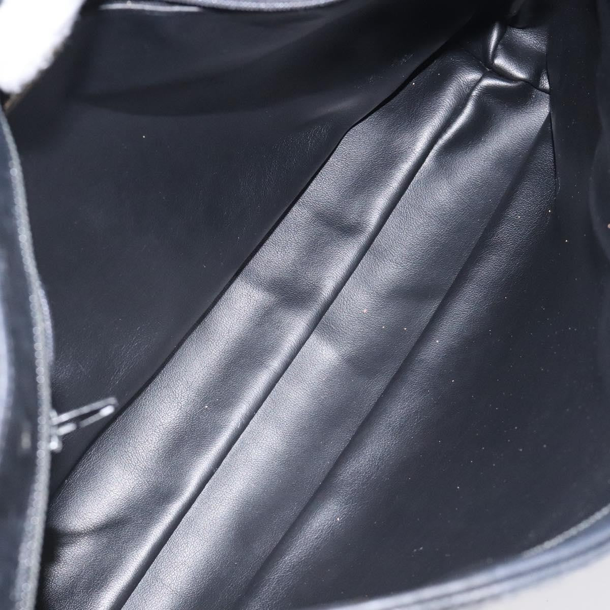 Bally Vintage Chain Shoulder Bag Quilted Leather, BLACK, LEATHER, Shoulder bag