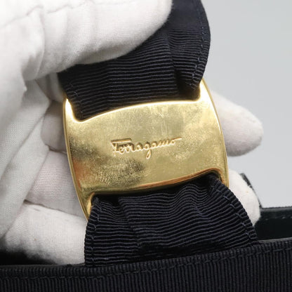 Salvatore Ferragamo Vala tote Canvas, NAVY, CANVAS, Tote bag