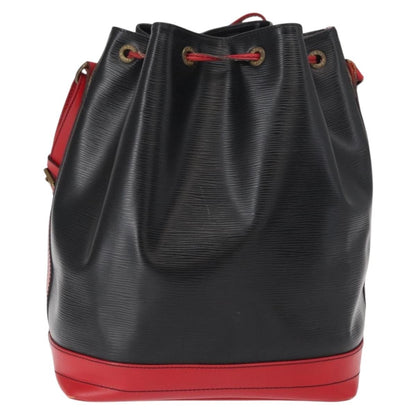 Louis Vuitton Bicolor Noe Handbag Epi Leather, BLACK, LEATHER, Shoulder bag