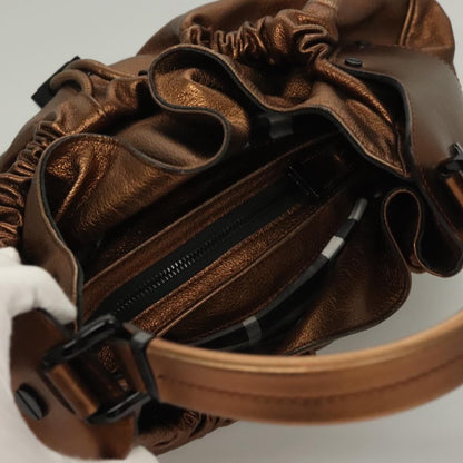 Burberry Warrior Hobo Leather, GOLD, LEATHER, Tote bag