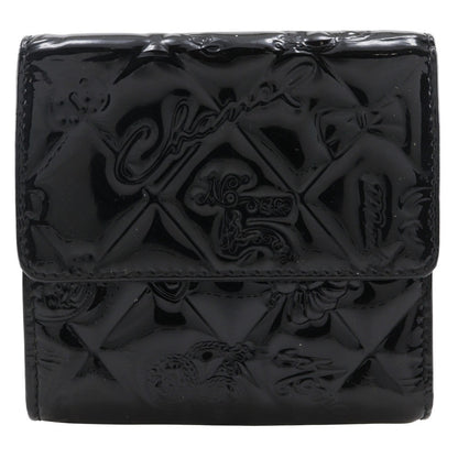 Chanel Bi-Fold Wallet Quilted Patent, BLACK, PATENT_LEATHER, Wallets