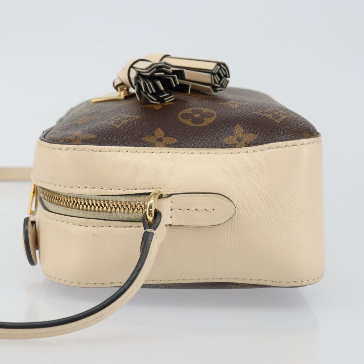 Louis Vuitton Saintonge Handbag Monogram Canvas with Leather, WHITE, CANVAS, Handbag