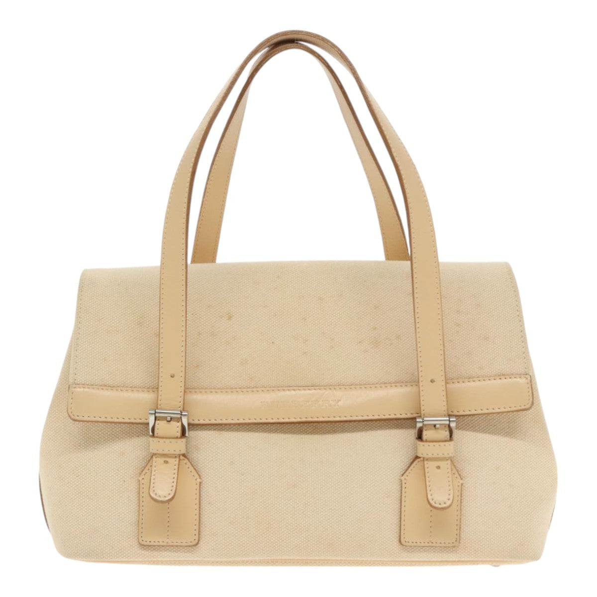 Burberry Vintage Handbag Canvas, BEIGE, CANVAS, Handbag