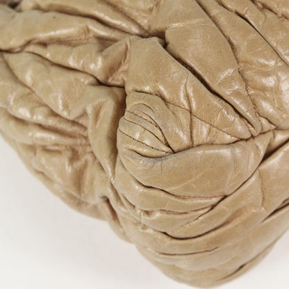 Miu Miu Coffer Convertible Satchel Leather, BEIGE, LEATHER, Handbag