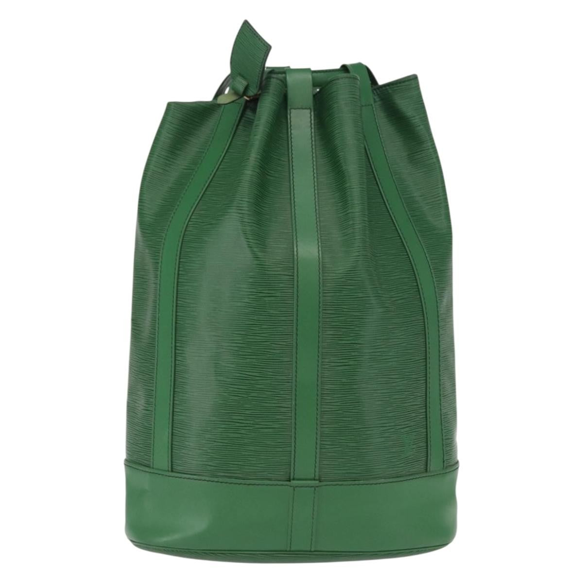 Louis Vuitton Randonnee Backpack Epi Leather, Green, Leather, Backpack