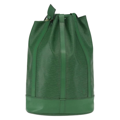 Louis Vuitton Randonnee Backpack Epi Leather, Green, Leather, Backpack