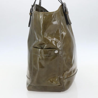Salvatore Ferragamo Vintage Tote bag Leather, GREEN, PATENT_LEATHER, Tote bag