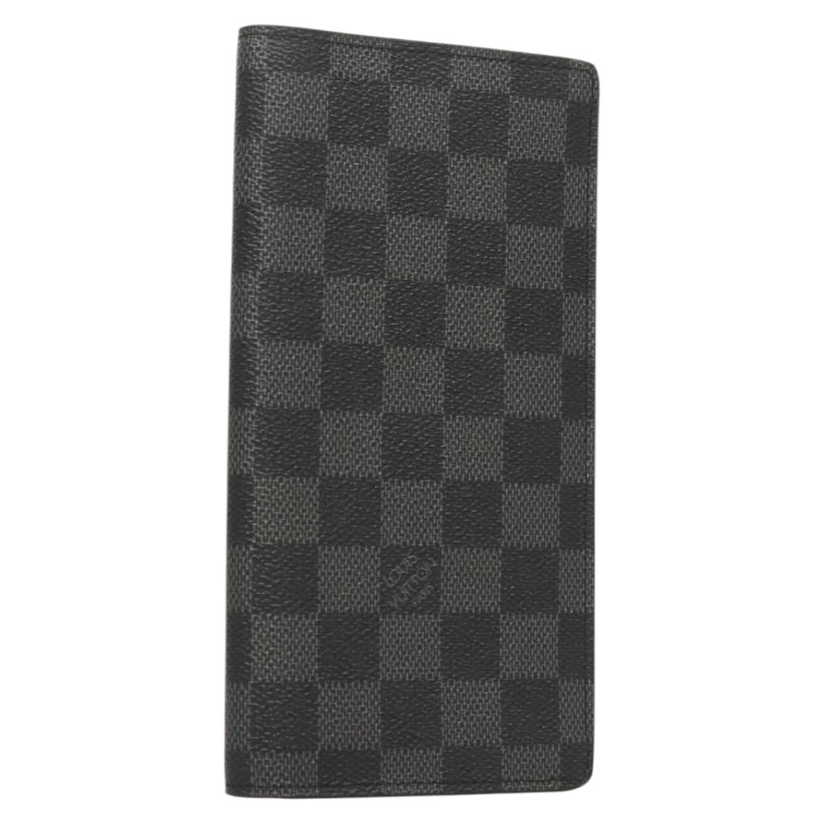 Louis Vuitton Brazza Long Bifold wallet Damier, GRAY, CANVAS, Wallets