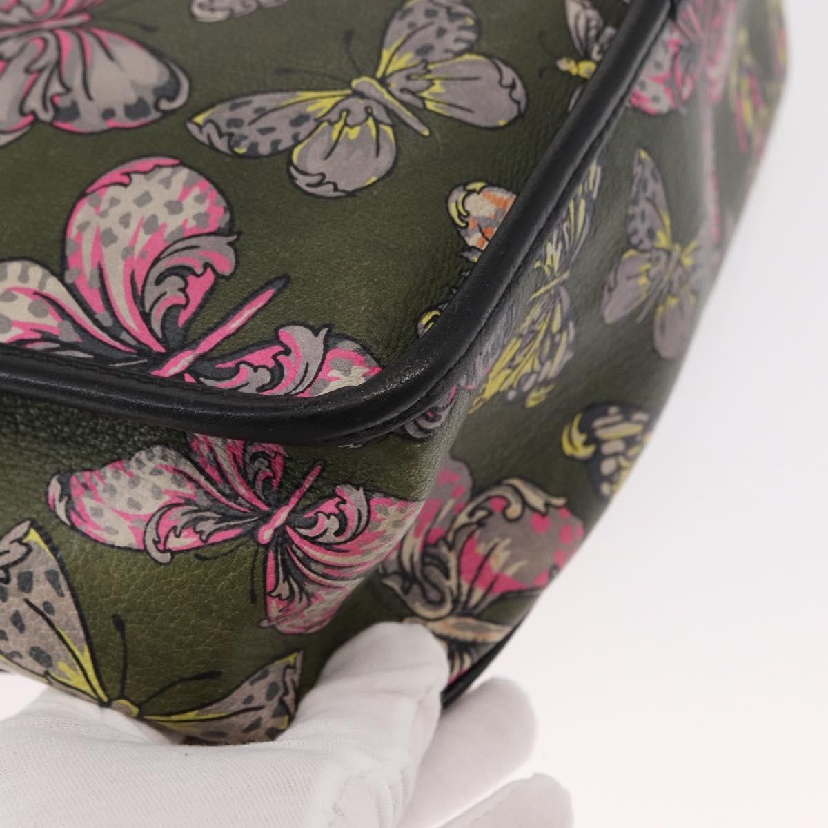 Loewe Anagram Shoulder Bag Leather, GREEN, LEATHER, Shoulder bag