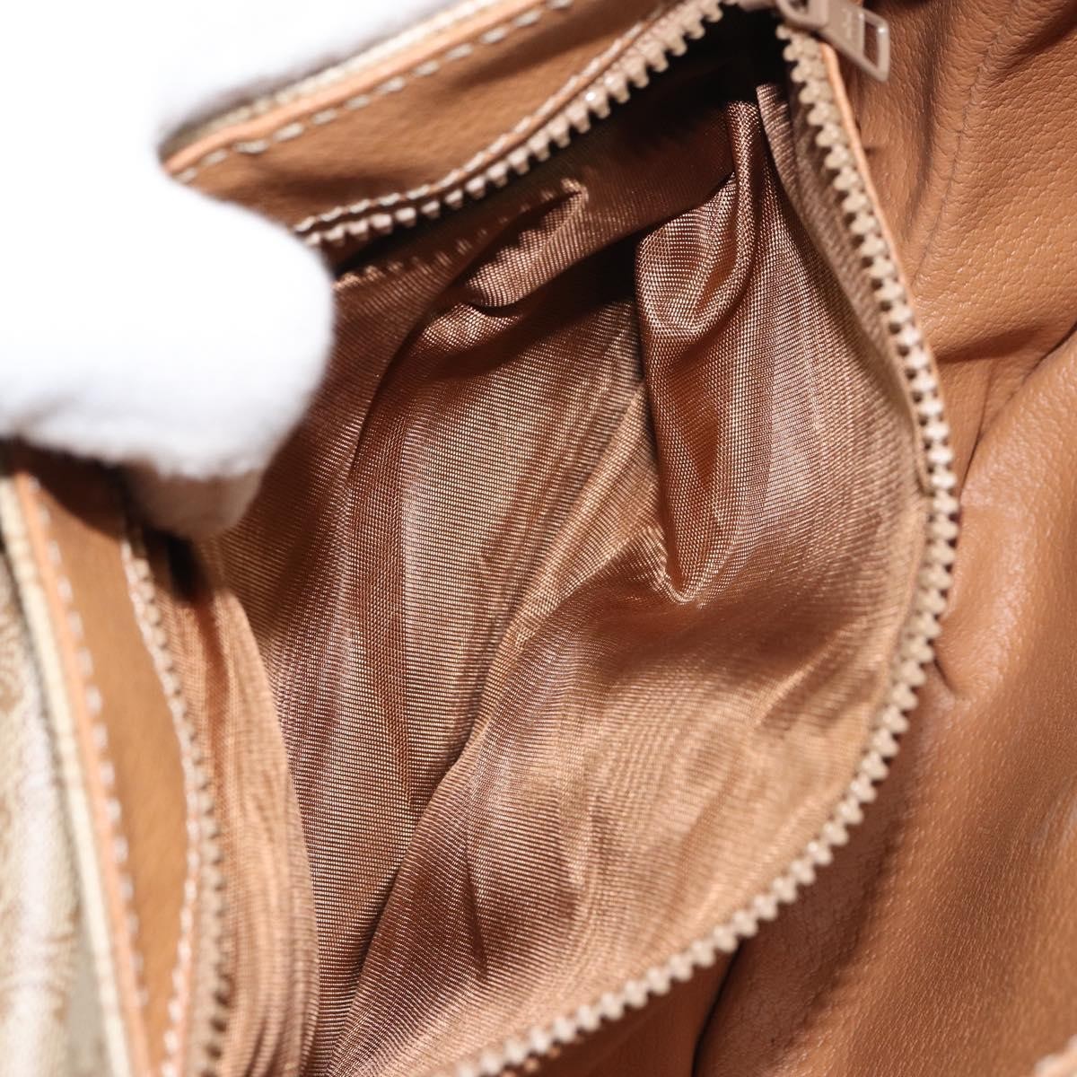 Celine Macadam Shoulder Bag PVC Leather, BEIGE, PVC, Shoulder bag