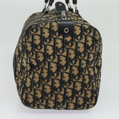 Christian Dior Vintage Trotter Boston Bag Diorissimo Canvas, NAVY, CANVAS, Handbag