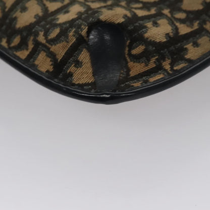 Christian Dior Vintage Trotter Shoulder Bag Canvas, NAVY, CANVAS, Shoulder bag