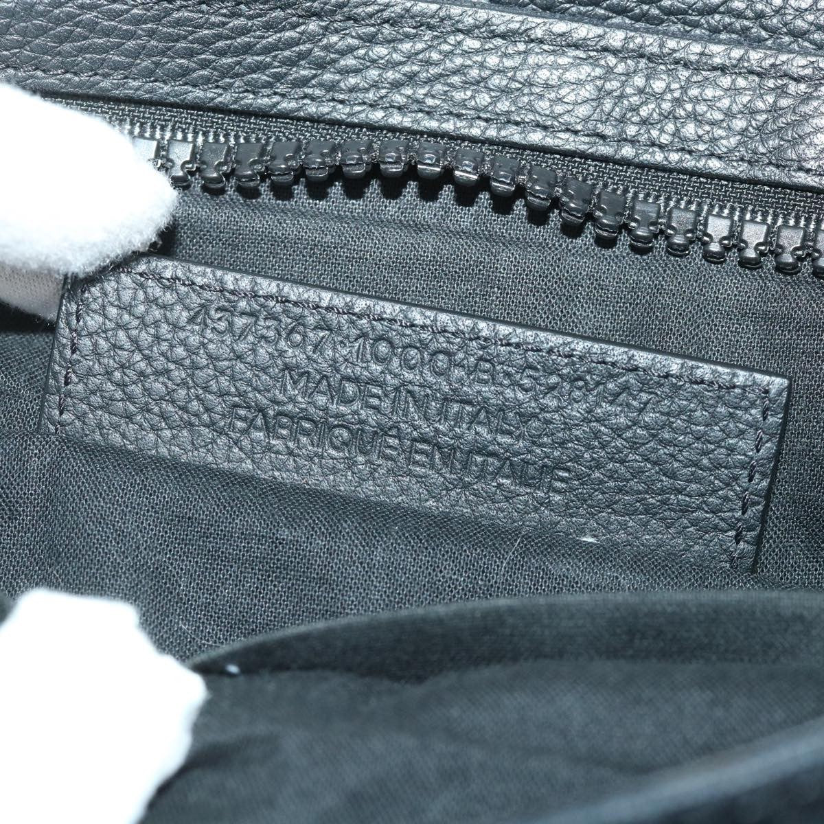 Balenciaga Flap Clutch Canvas with Leather, BLACK, CANVAS, Clutche & pouche