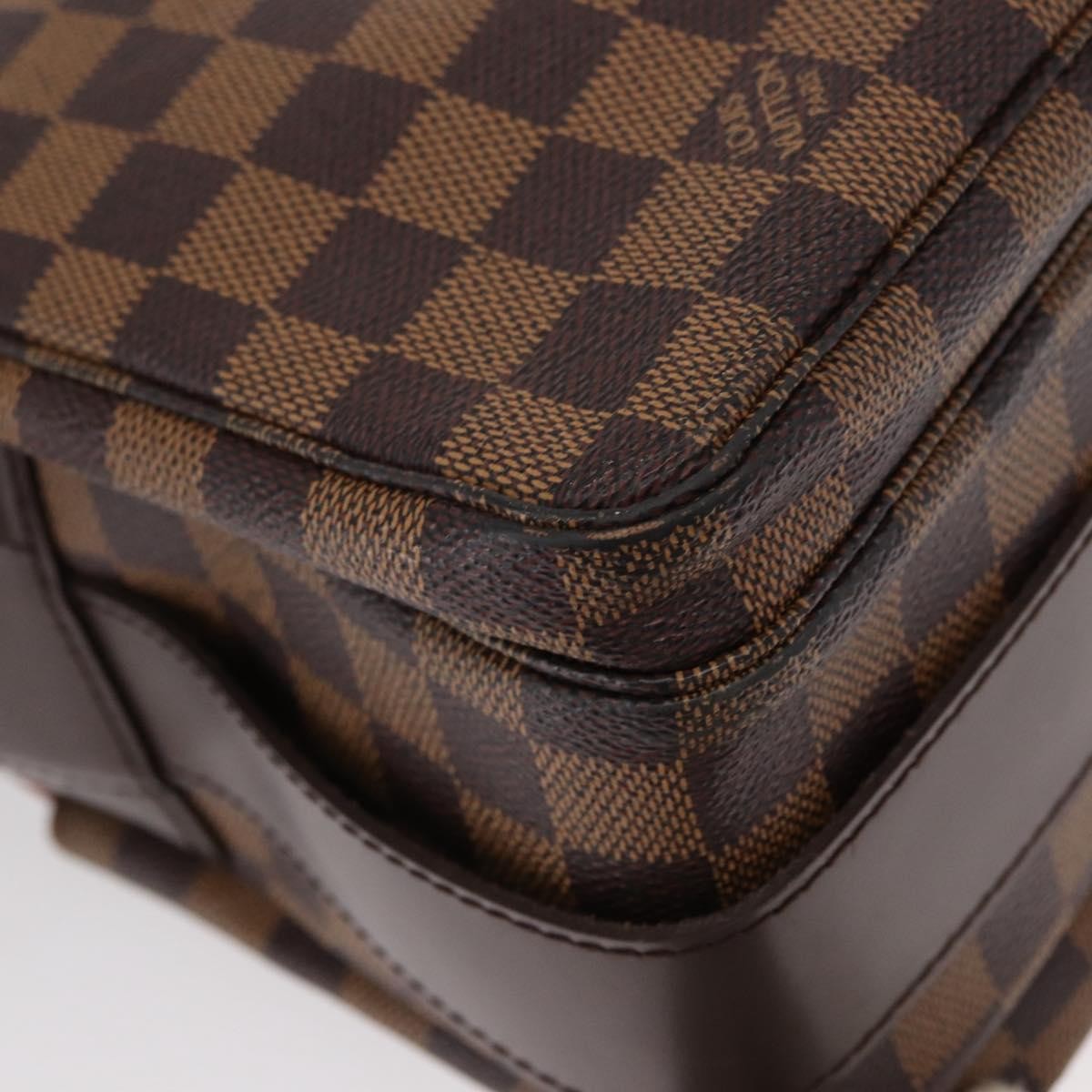 Louis Vuitton Naviglio Handbag Damier, BROWN, CANVAS, Shoulder bag