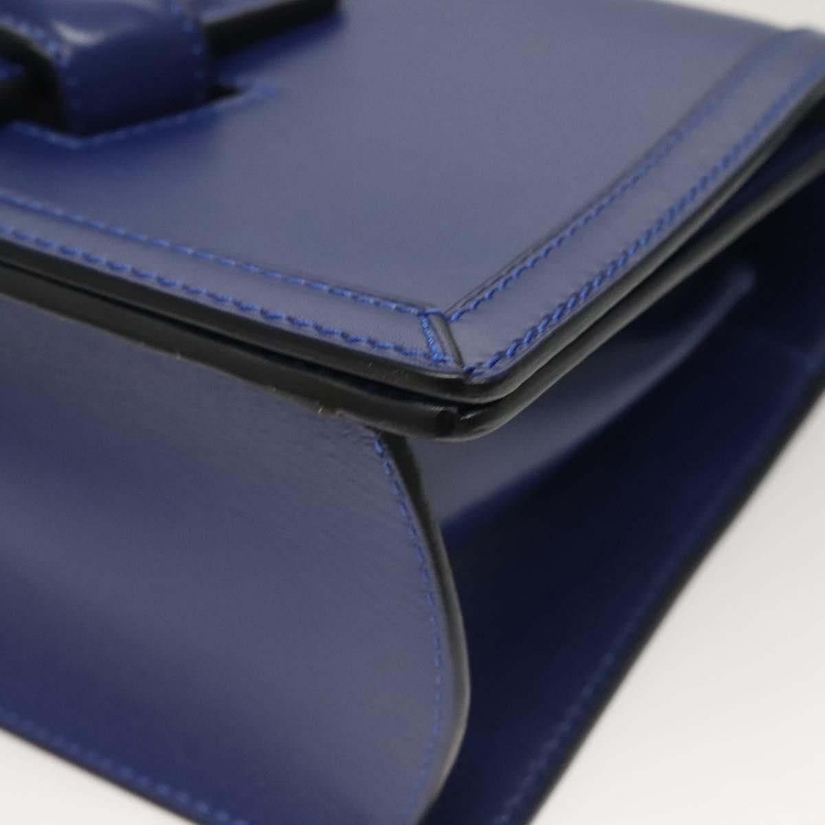 Loewe Barcelona Shoulder Bag Leather, BLUE, LEATHER, Shoulder bag