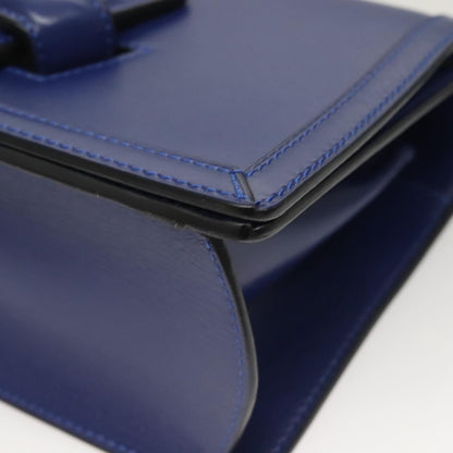 Loewe Barcelona Shoulder Bag Leather, BLUE, LEATHER, Shoulder bag