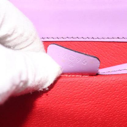 Celine Shoulder Bag Leather, PURPLE, LEATHER, Shoulder bag