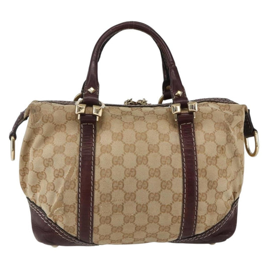 Gucci Vintage Handbag GG Canvas, BEIGE, CANVAS, Handbag