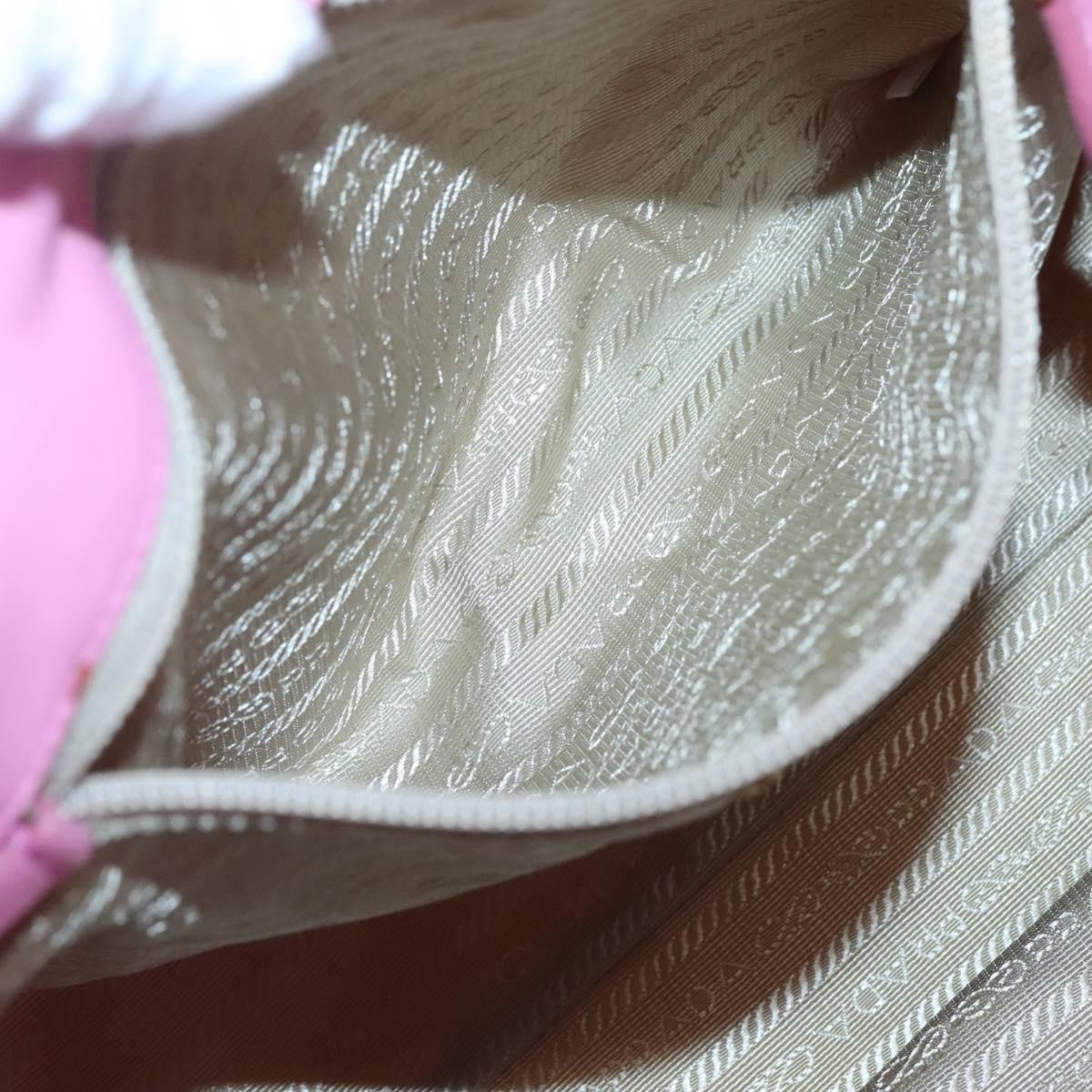 Prada Bow Tote Tessuto with Leather, PINK, NYLON, Tote bag