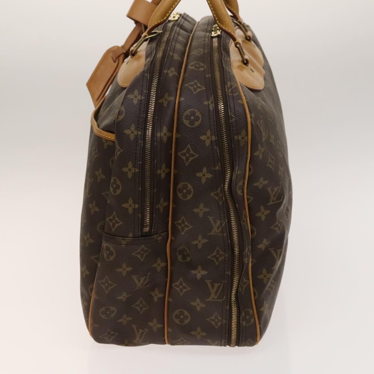 Louis Vuitton Alize Bag Monogram Canvas, BROWN, CANVAS, Travel bag