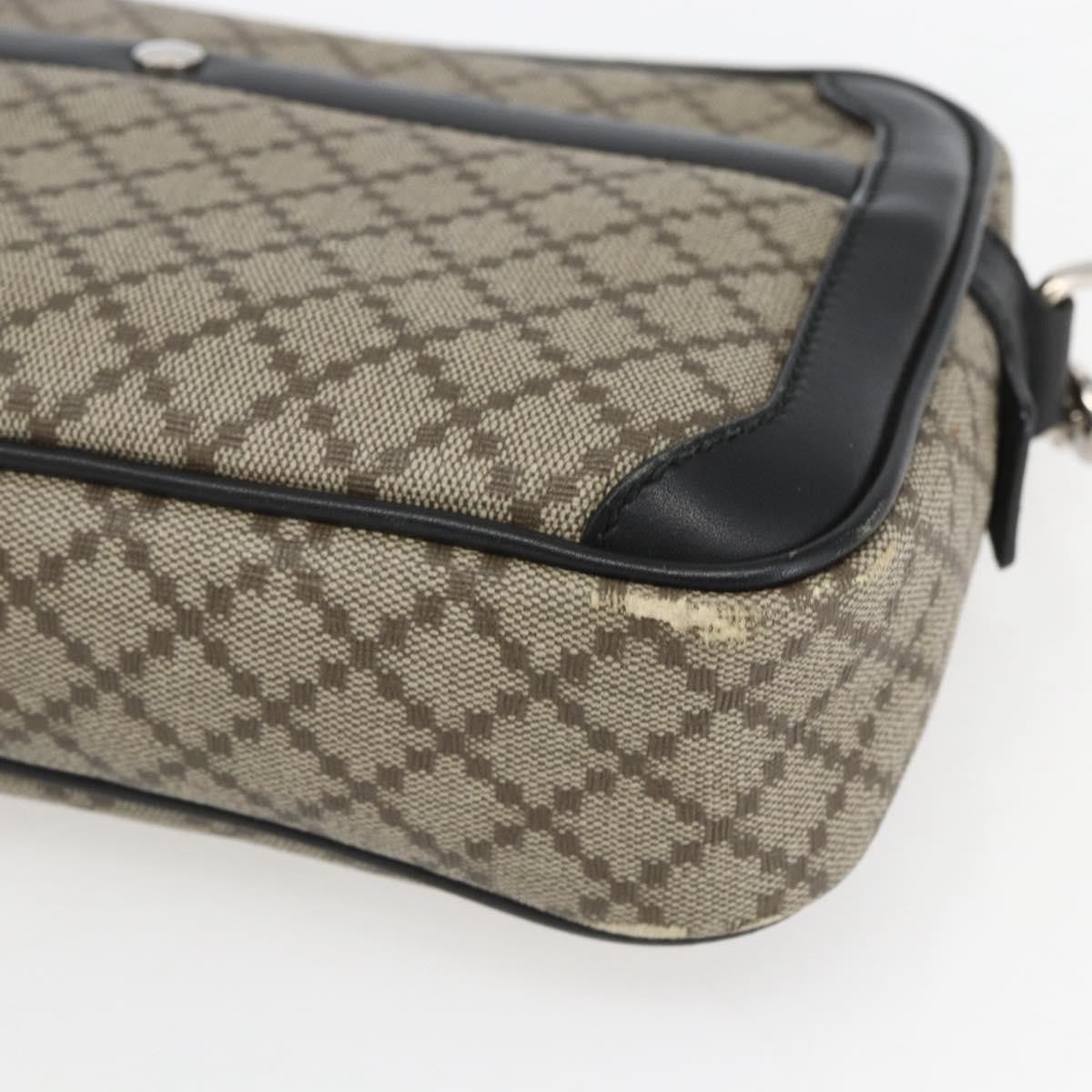 Gucci Wristlet Clutch Diamante Canvas, BEIGE, PVC, Clutche & pouche