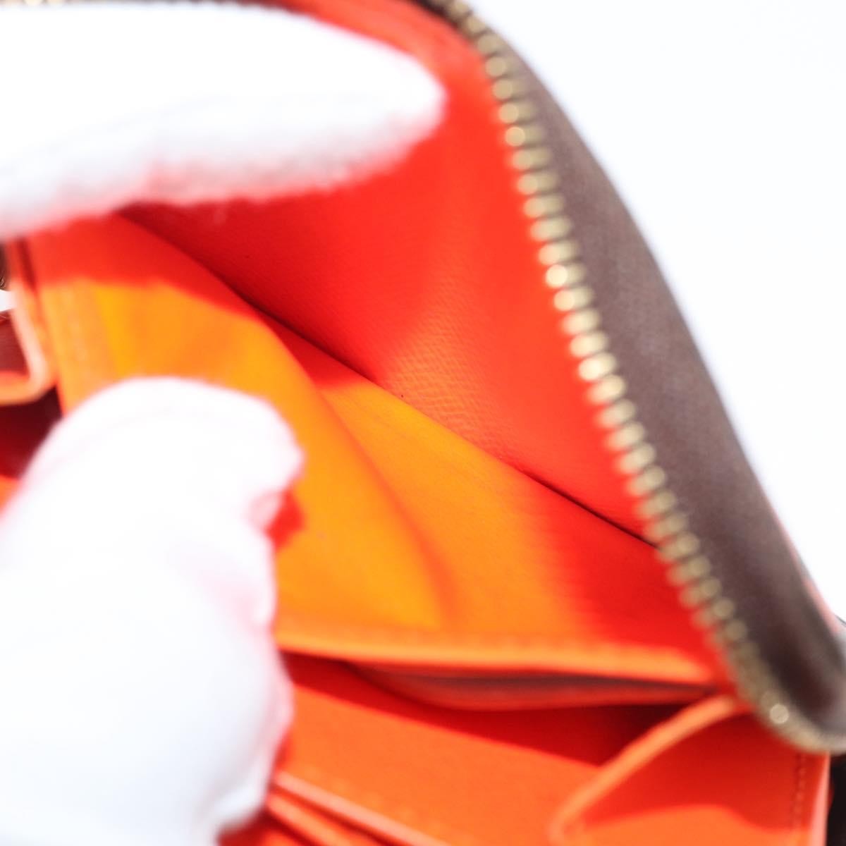 Louis Vuitton Porte-Monnaie Zippy Wallet monogramme empreinte, Orange, Canvas, Wallet