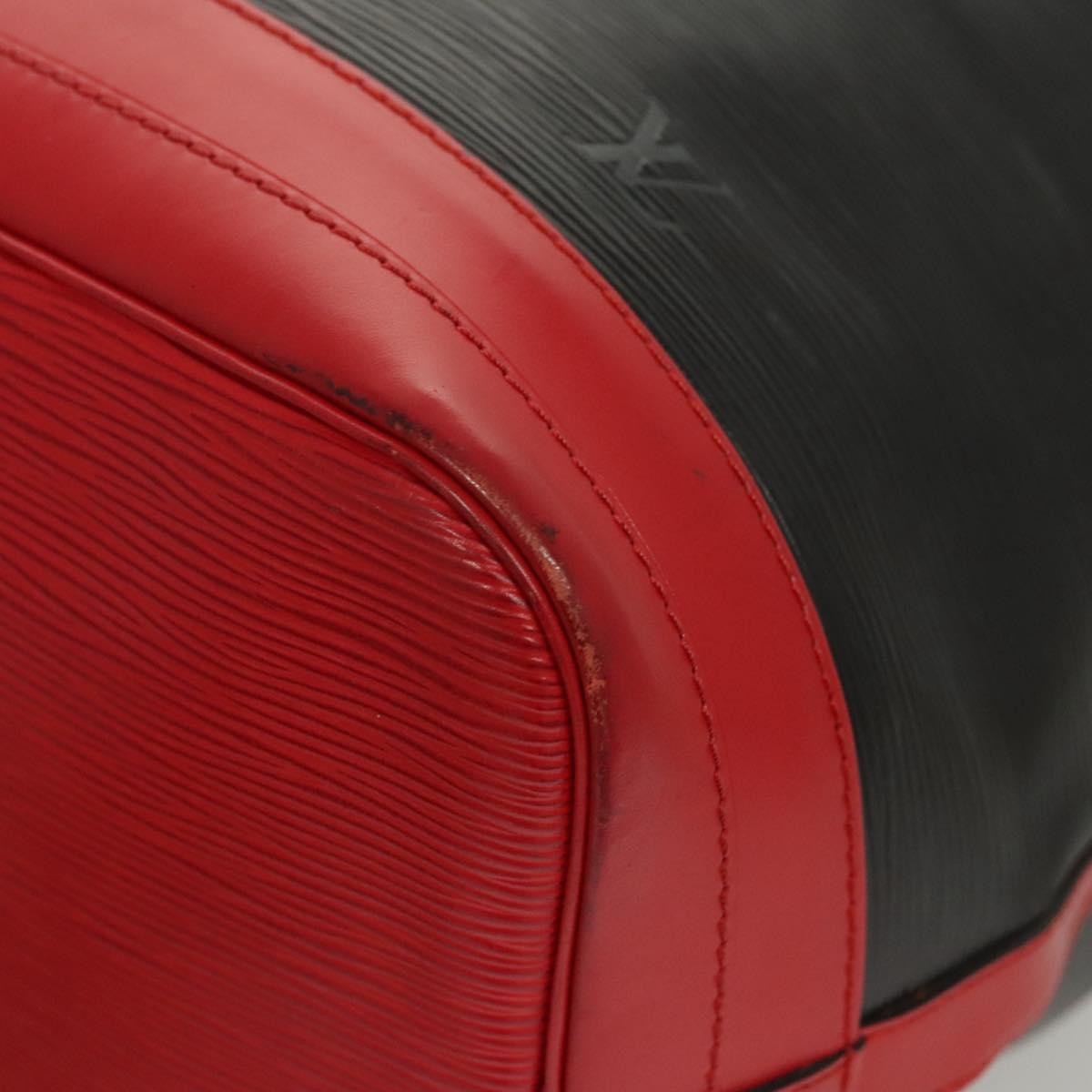 Louis Vuitton Bicolor Noe Handbag Epi Leather, BLACK, LEATHER, Shoulder bag