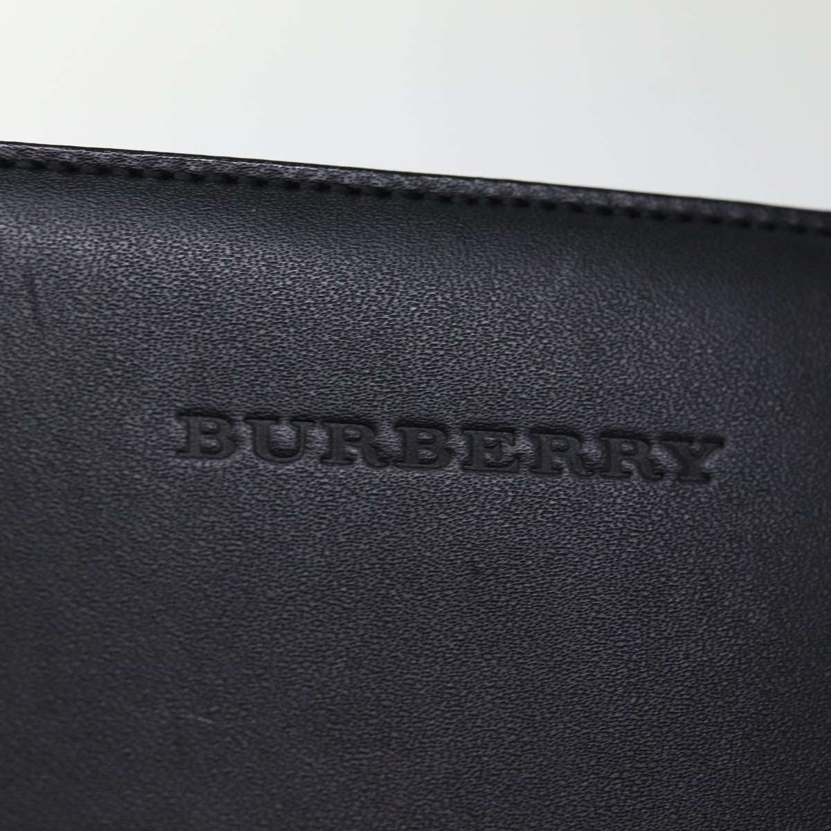 Burberry Vintage Shoulder Bag Leather, BLACK, LEATHER, Shoulder bag