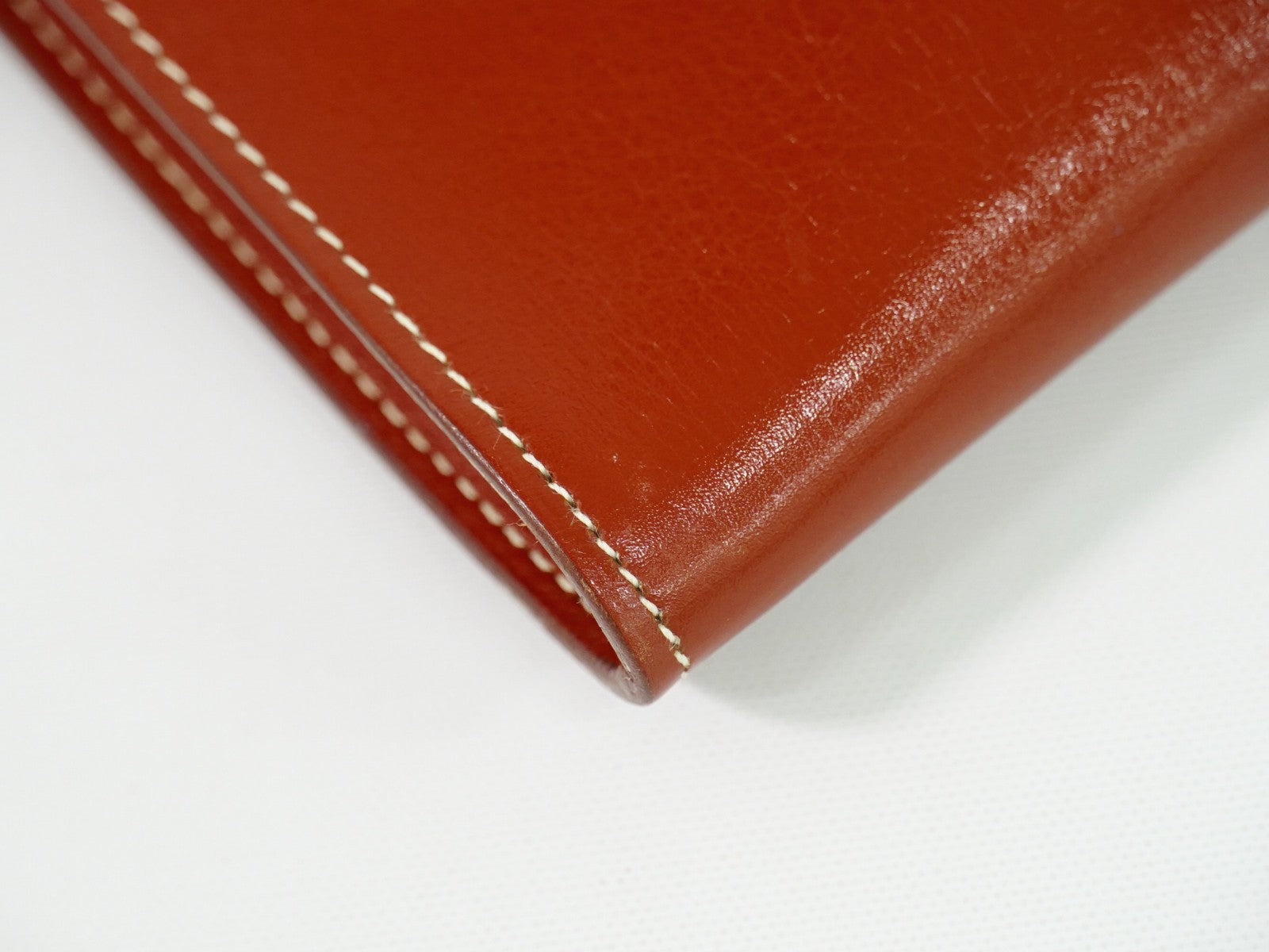 Hermes Onimaitou Pochette Box Calf, BROWN, LEATHER, Clutche & pouche