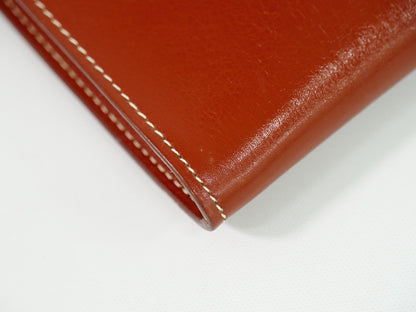 Hermes Onimaitou Pochette Box Calf, BROWN, LEATHER, Clutche & pouche