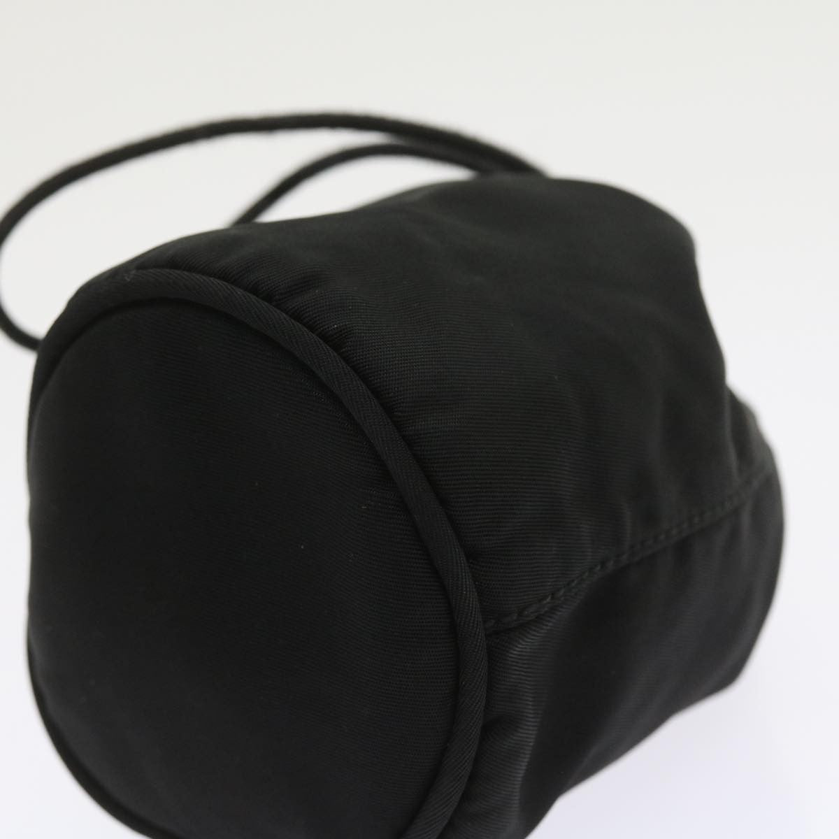 Prada Drawstring Crossbody Pouch Tessuto, BLACK, NYLON, Clutche & pouche