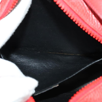 Celine Shoulder Bag Leather, RED, LEATHER, Shoulder bag