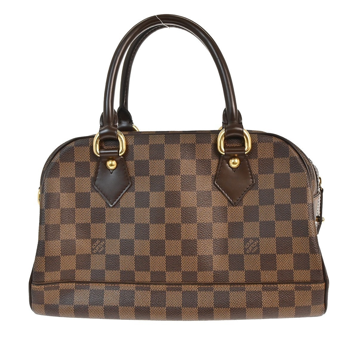 Louis Vuitton Duomo Boston Bag Damier, BROWN, CANVAS, Handbag