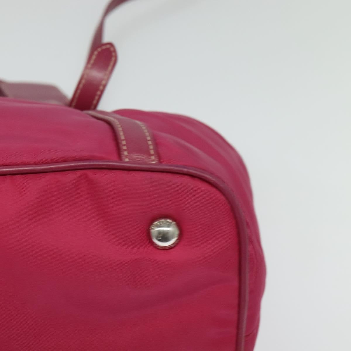 Prada Convertible Belted Hobo Tessuto with Leather, PINK, NYLON, Tote bag