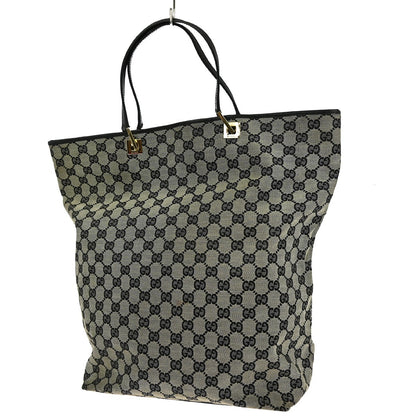 Gucci Vintage Bucket Shopping Tote GG Canvas, BLACK, CANVAS, Tote bag